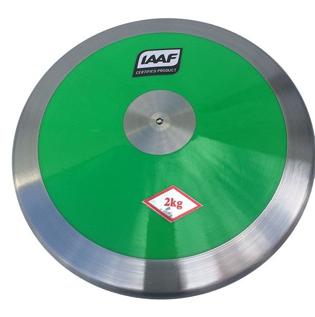 Disco Atletismo Aço/ABS 2kg - IAAF - Amarelo -  Feilu Taishan