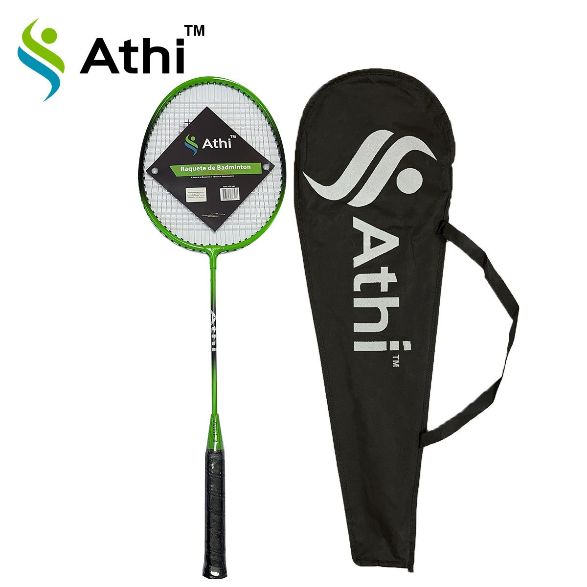 Raquete de Badminton Alto Rendimento C/ Capa para Transporte - Athi