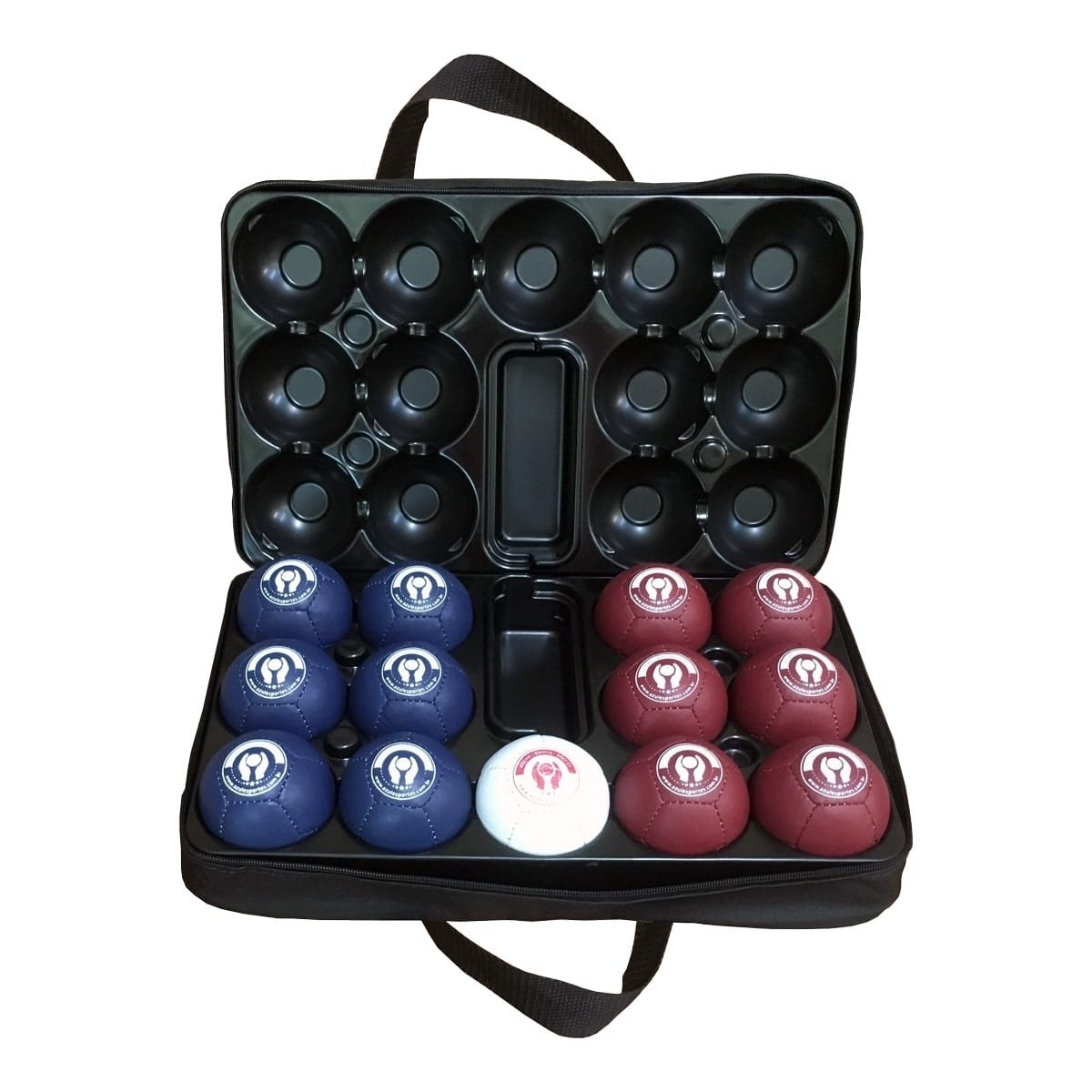Kit Bocha Adaptada + Maleta + Forma - Couro Natural - Alto Rendimento - Azul Esportes