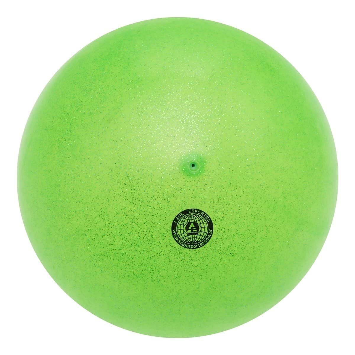 Bola Ginástica Rítmica 400g - Glitter - Azul Esportes