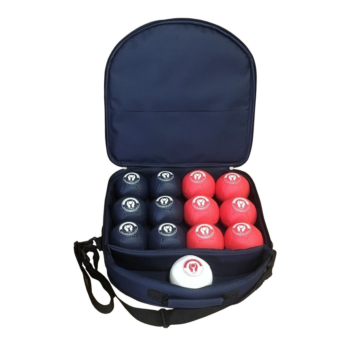Kit Bocha Adaptada + Bolsa - Couro Sintético - Alto Rendimento - Azul Esportes