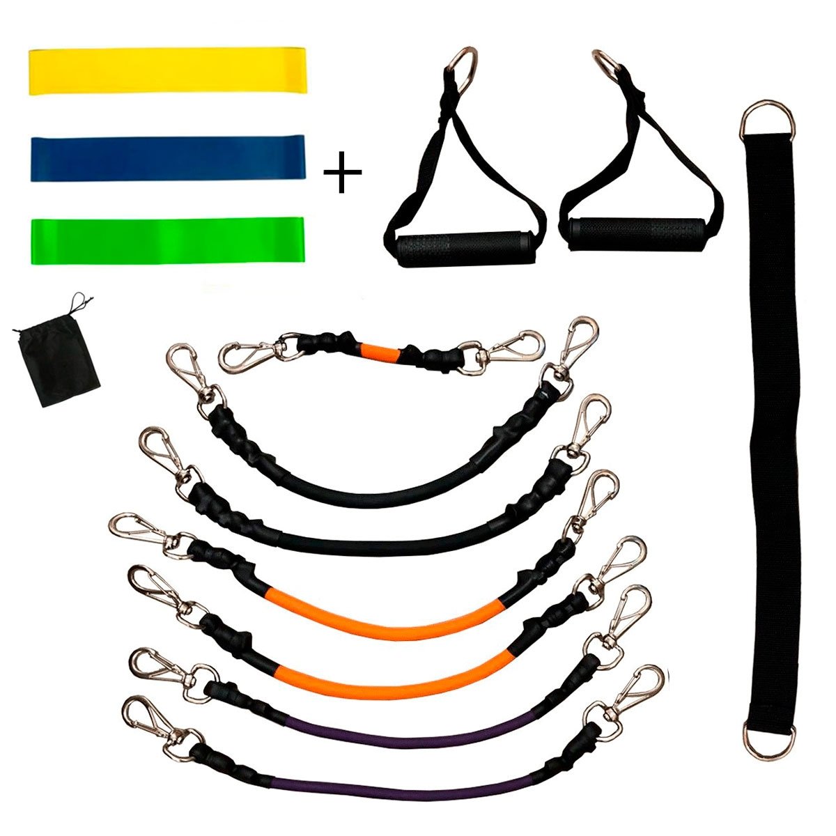 Kit Mini Band + Rubber Band - Azul Esportes