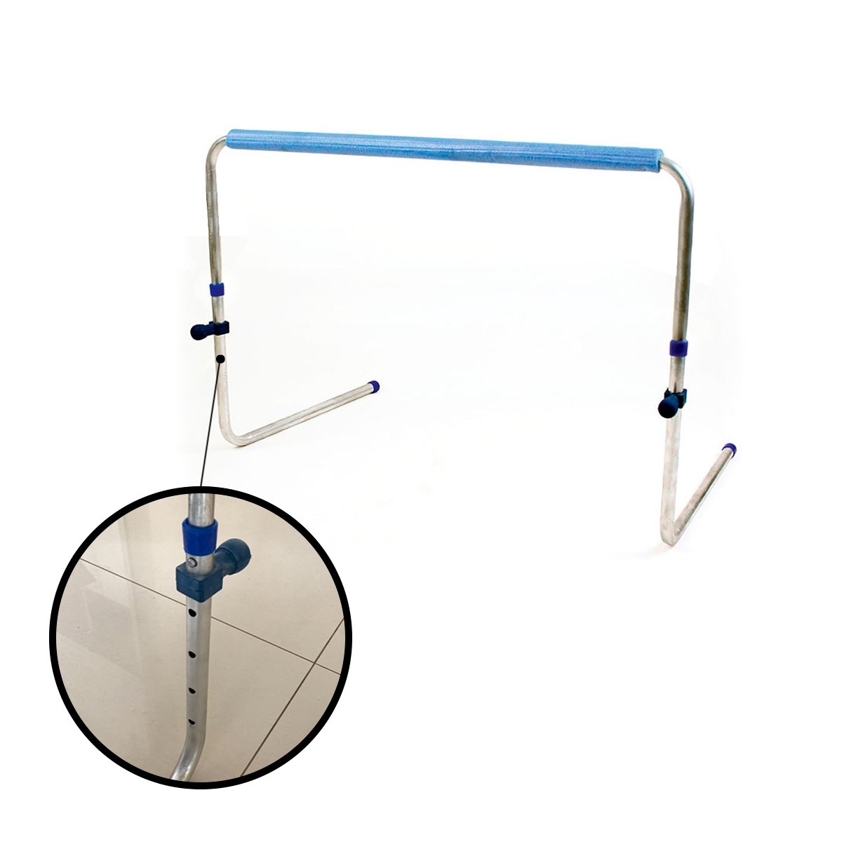 Barreirinha Alumínio Dobrável C/ Espuma L x A (75 x 40 a 60 cm) - Azul Esportes