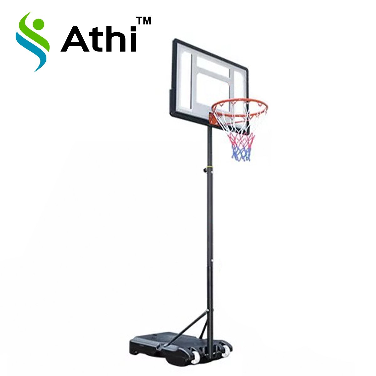 Tabela de Basquete Infantil Com Estrutura Móvel e Ajuste de Altura - Athi - AZL-069