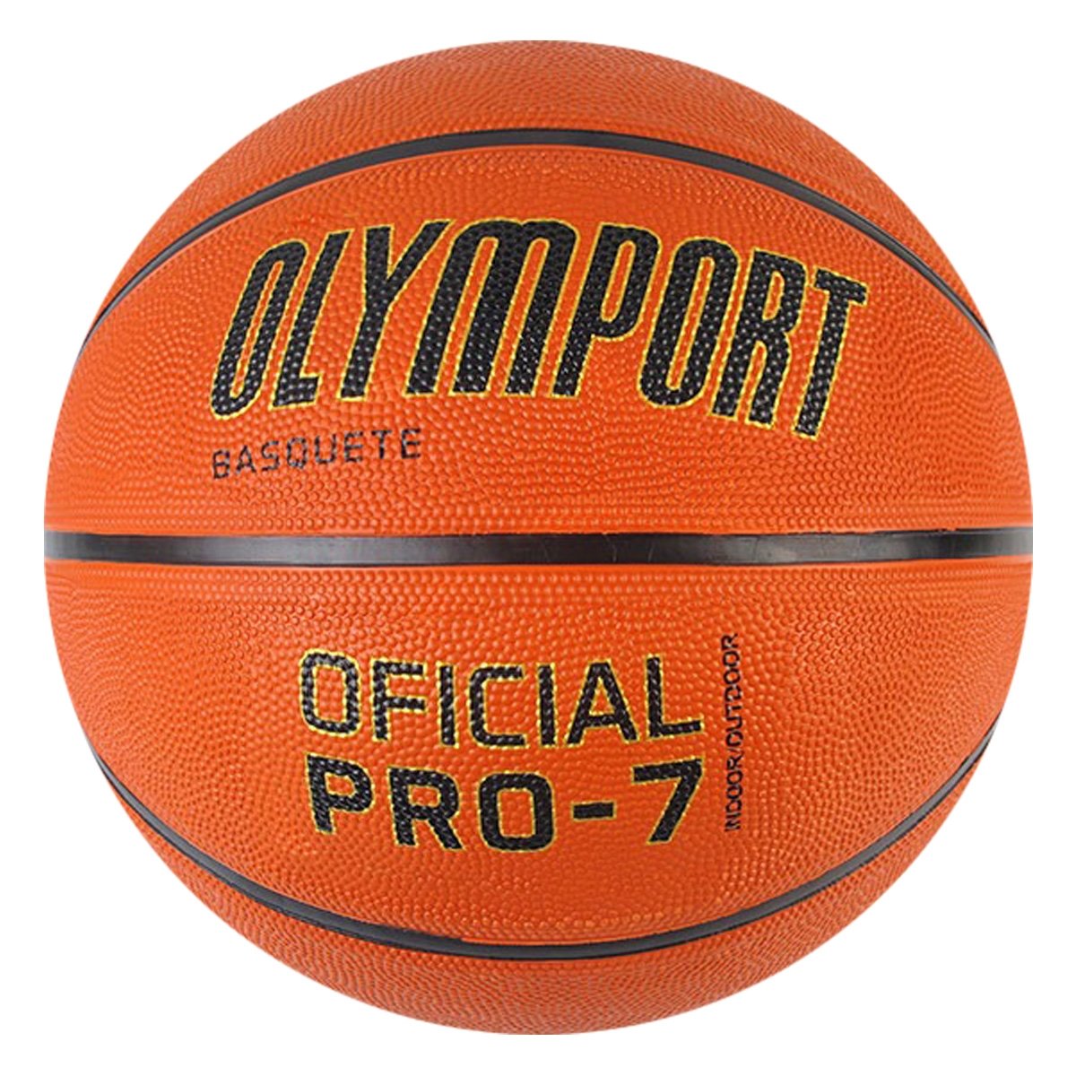 Bola De Basquete Borracha - Oficial Pro 7 - Olymport