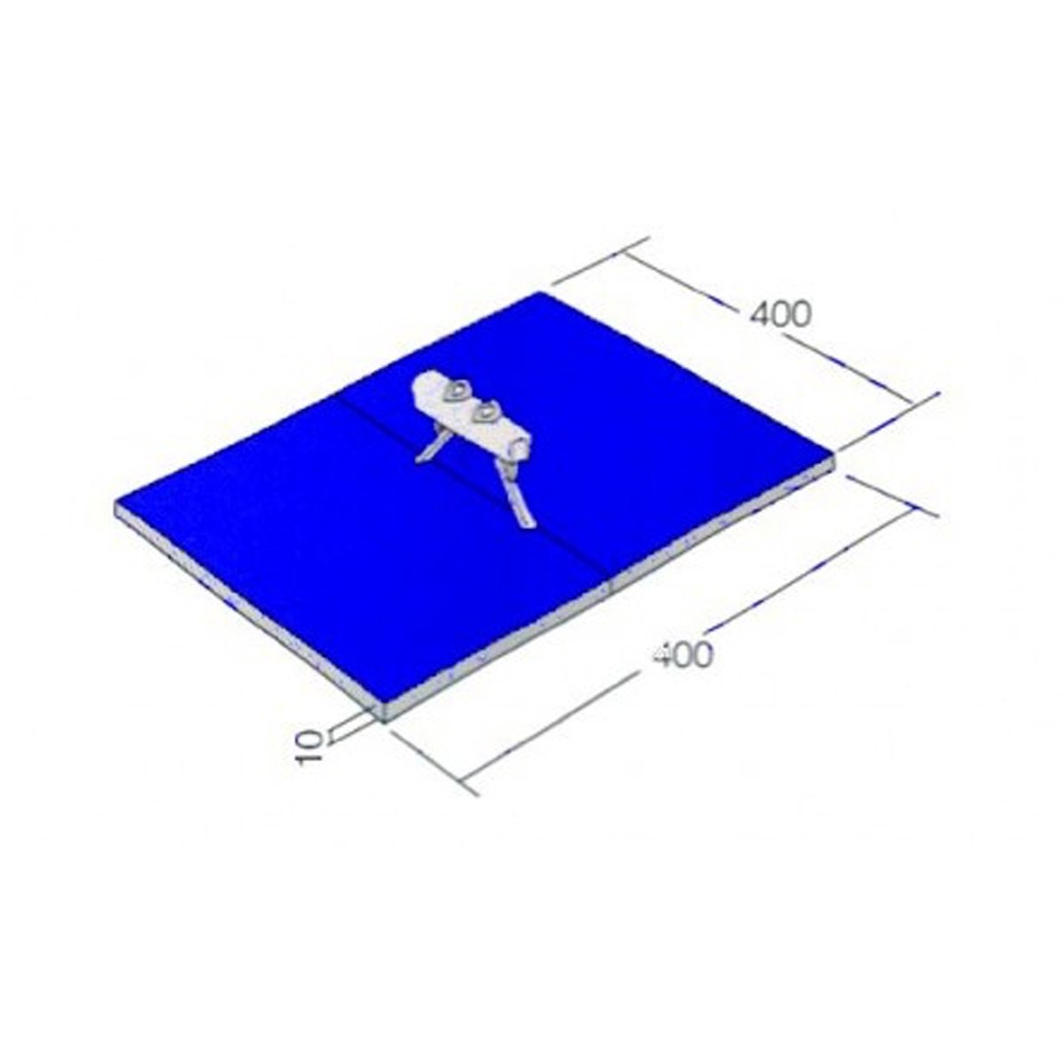 Conjunto De Colchões Para Cavalo Com Alças Para Ginástica Artística - Oficial - Azul Esportes