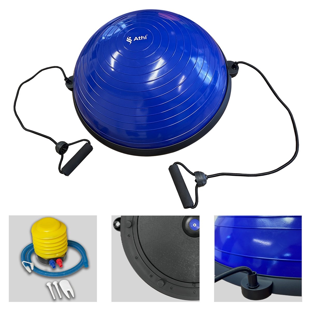 Meia Bola Bosu Balance Com Alça e Bomba - Athi