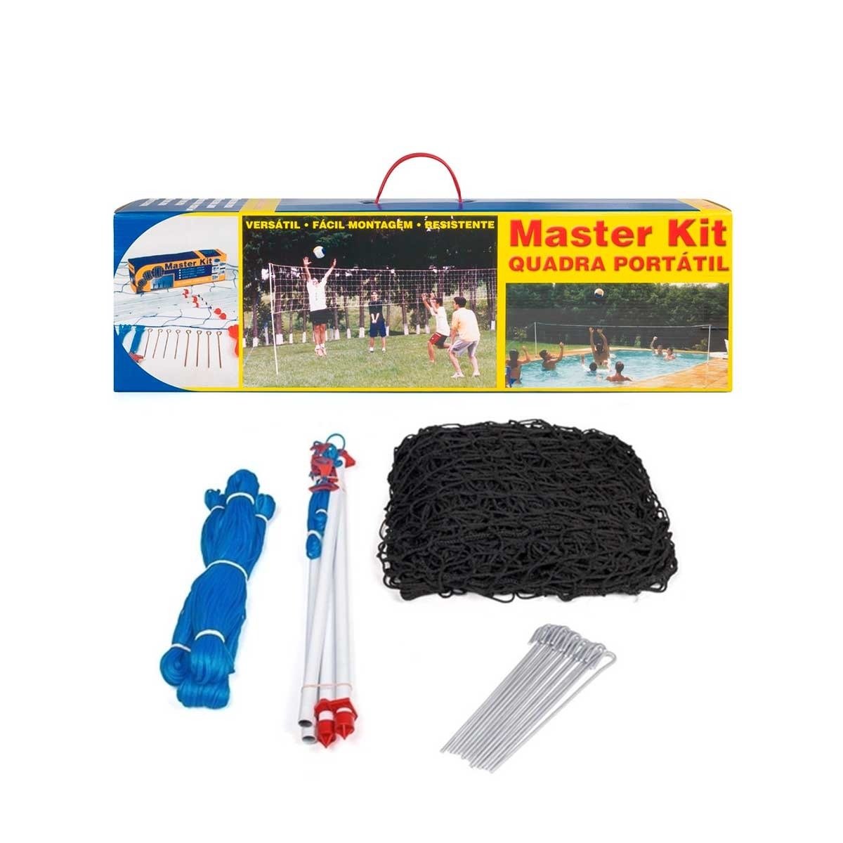 Kit Quadra Portátil Beach Tennis - Master