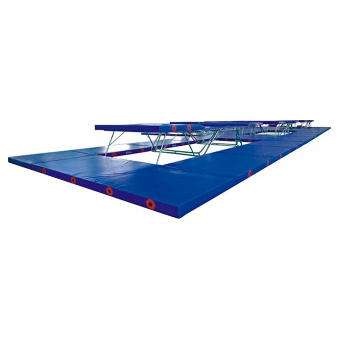 Conjunto Colchões Trampolim Acrobático Ginástica Artística - Azul Esportes