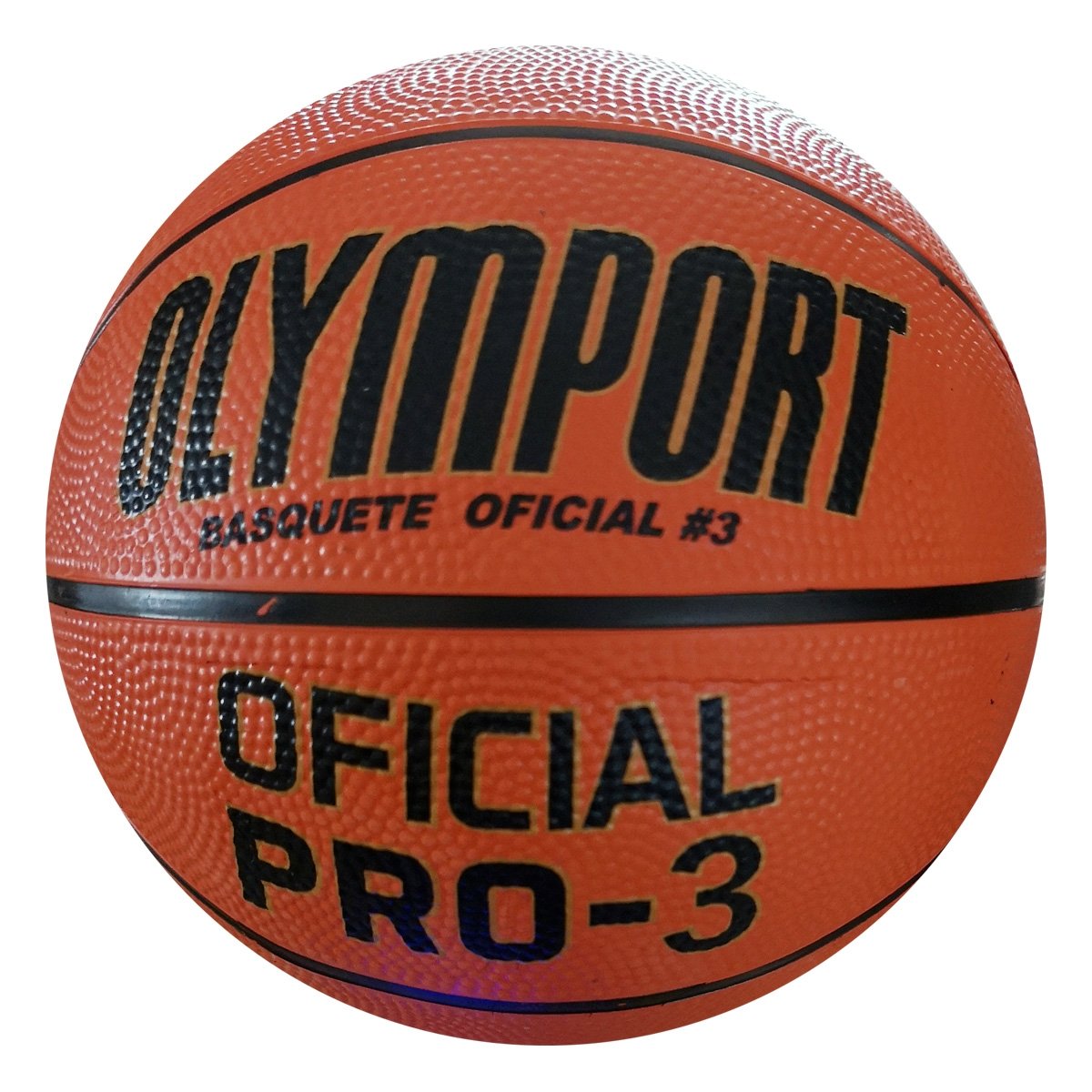 Bola De Basquete Borracha - Oficial Pro 3 - Olymport